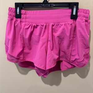 Hot Pink Lululemon Hotty Hot Shorts 2.5 inch